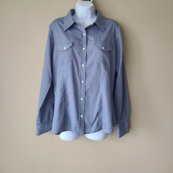 Pendleton women's shirt size 12 polka dot (N3) - Picture 1 of 8